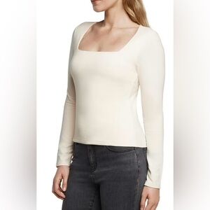 Express Cream Long Sleeve Top